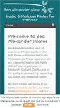 Mobile Screenshot of beaalexanderpilates.co.uk